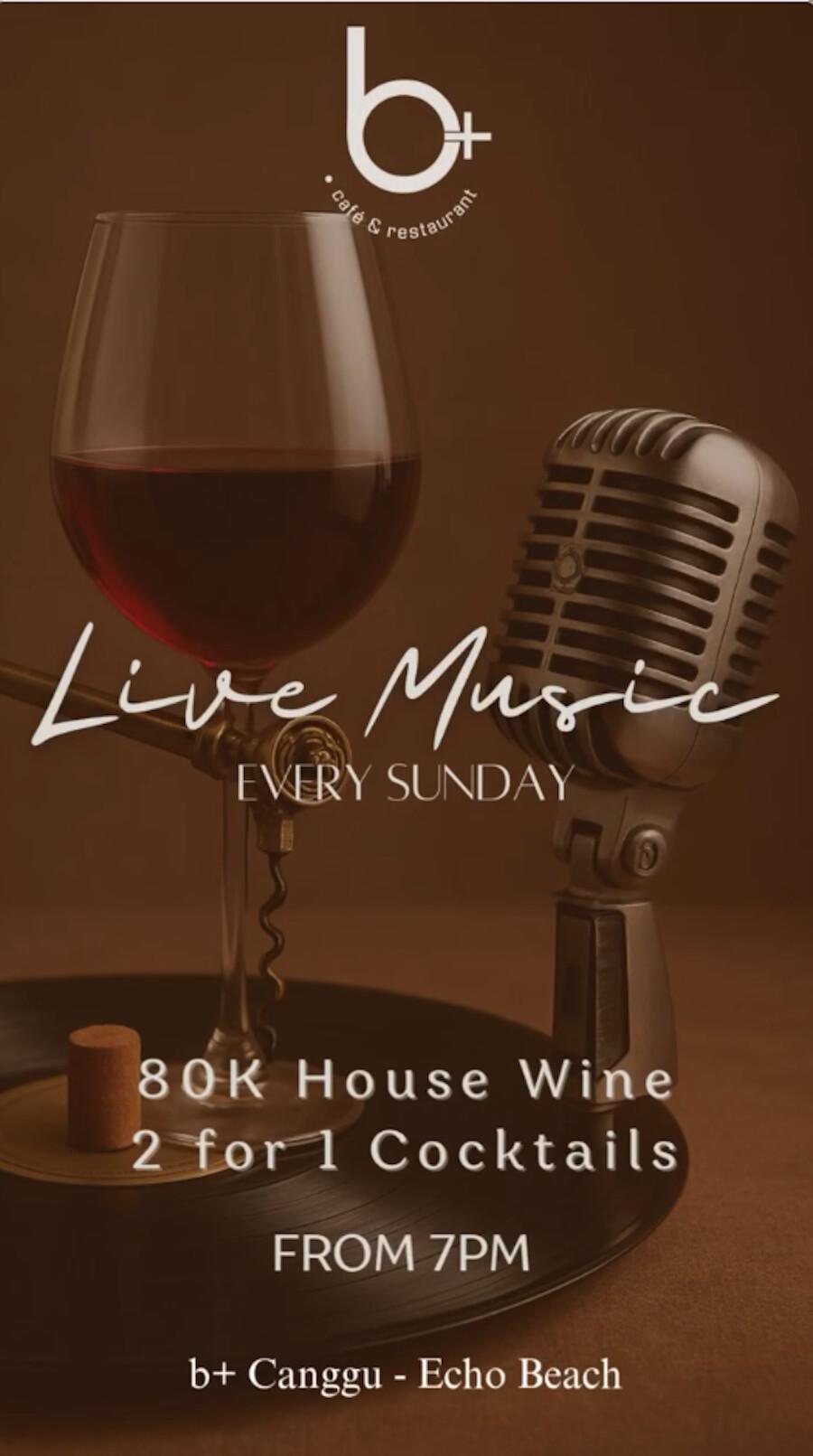 Live Music at b+ Café & Restaurant Canggu