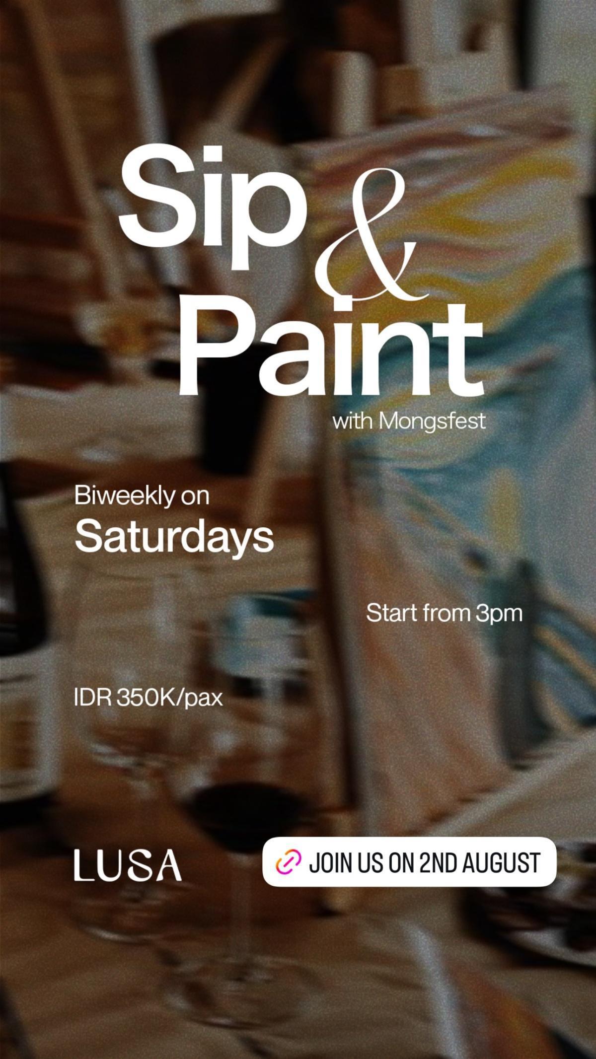 Sip & Paint at Lusa By Suka