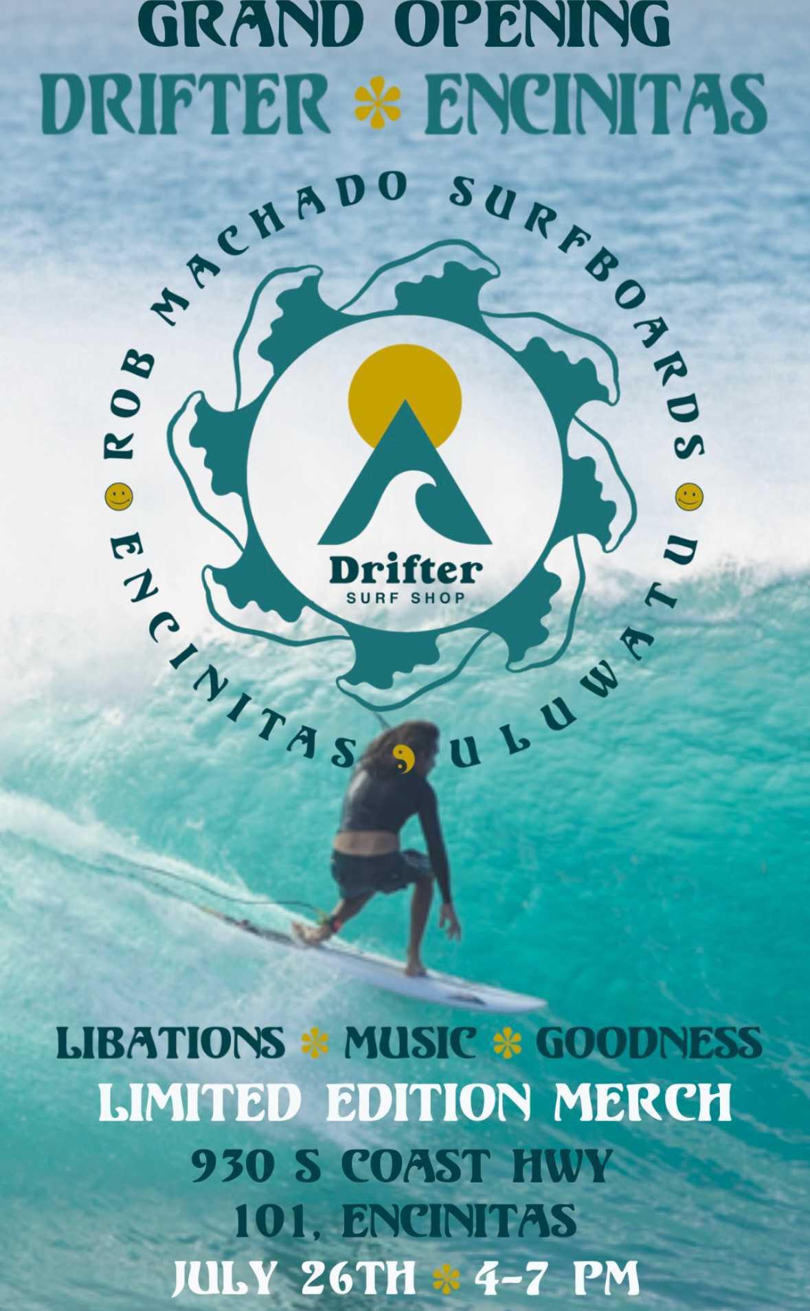 Opening Drifter Encitas at Drifter Surf
