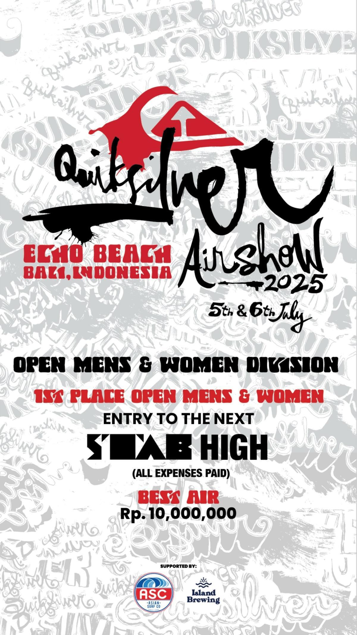 Quiksilver Airshow 2025 at Echo Beach Bali