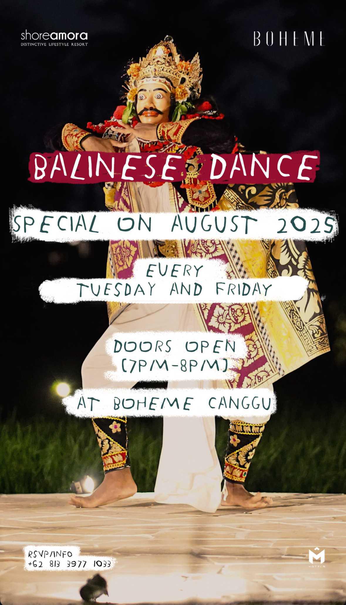 Balinese Dance at Boheme Canggu