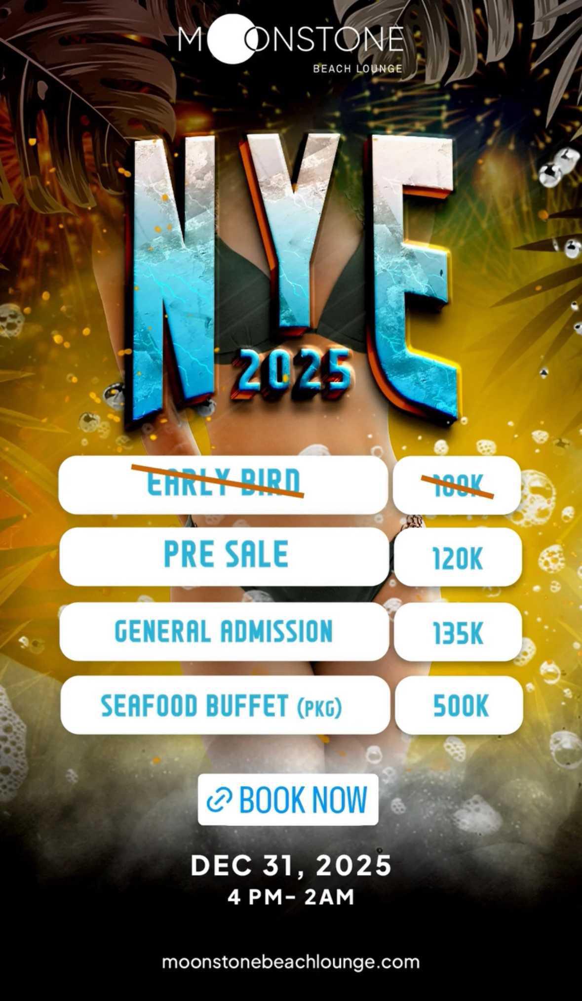 NYE at Moonstone Bali 