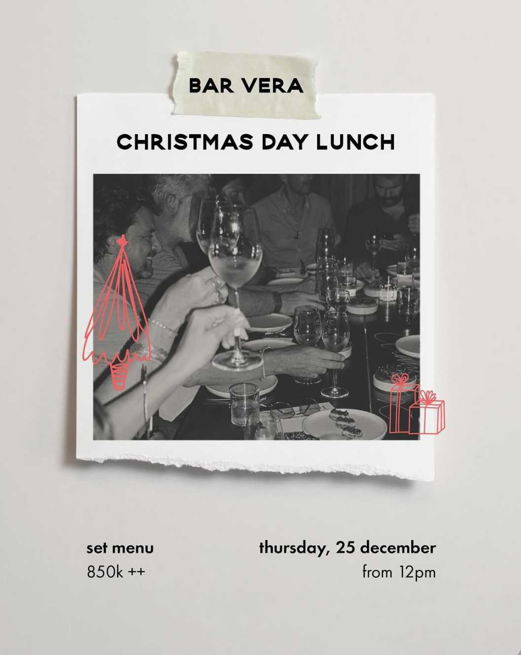 Christmas Lunch at BAR VERA