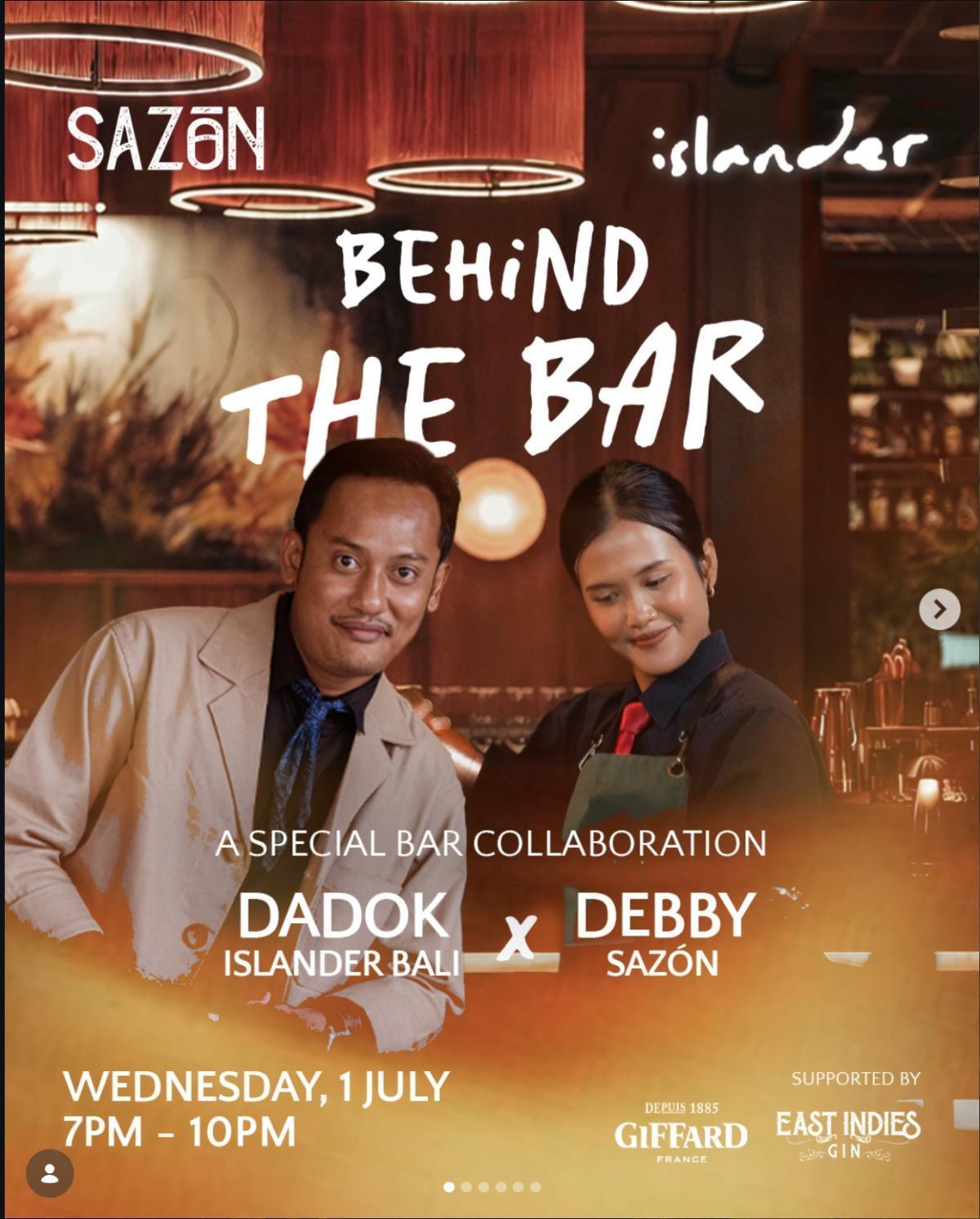 Behind The Bar at Sazón Bali