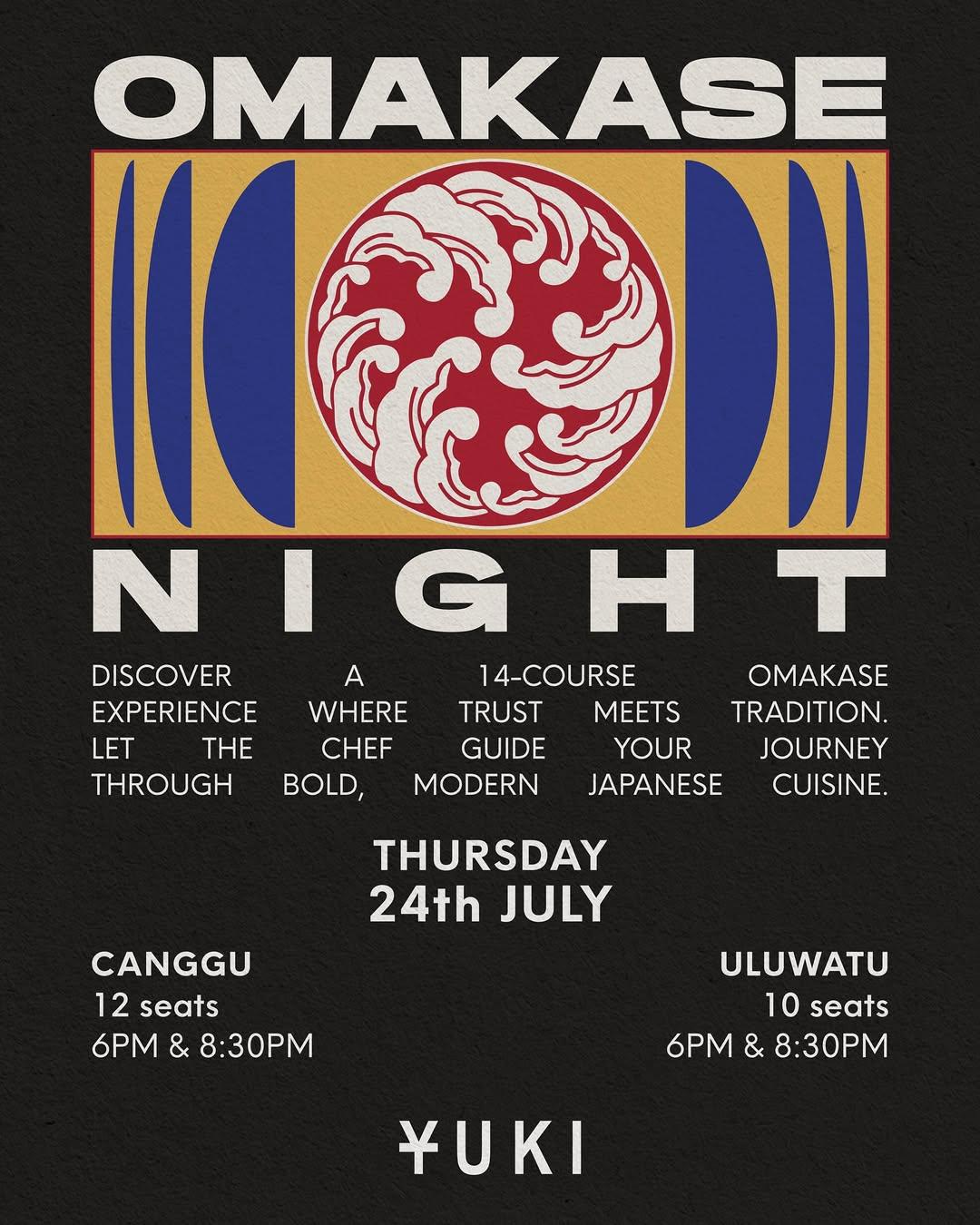 OMAKASE NIGHT at Yuki Uluwatu