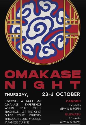 OMAKASE NIGHT at Yuki Uluwatu