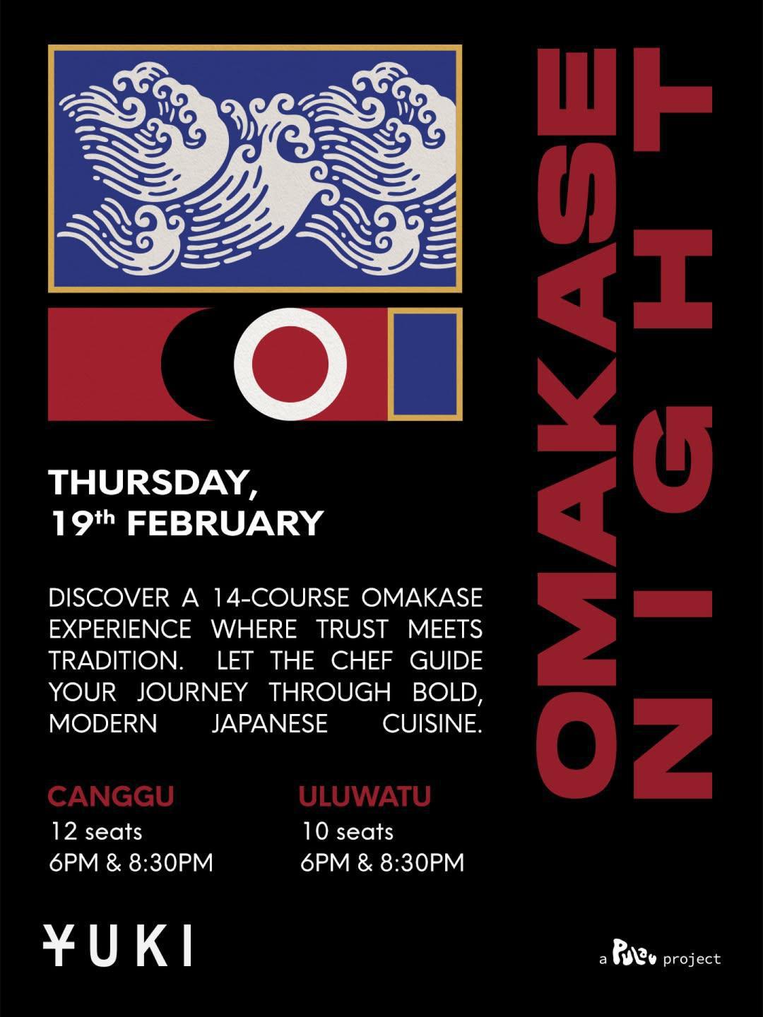 OMAKASE NIGHT at Yuki Uluwatu