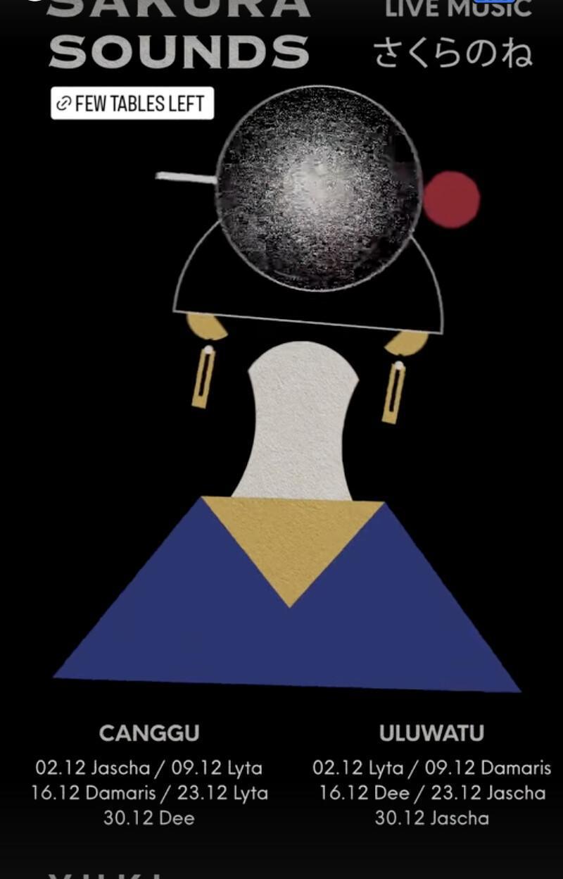 Sakura Sounds at YUKI CANGGU