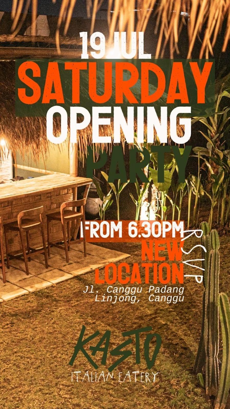 Grand Opening at Kasto Italian Restaurant