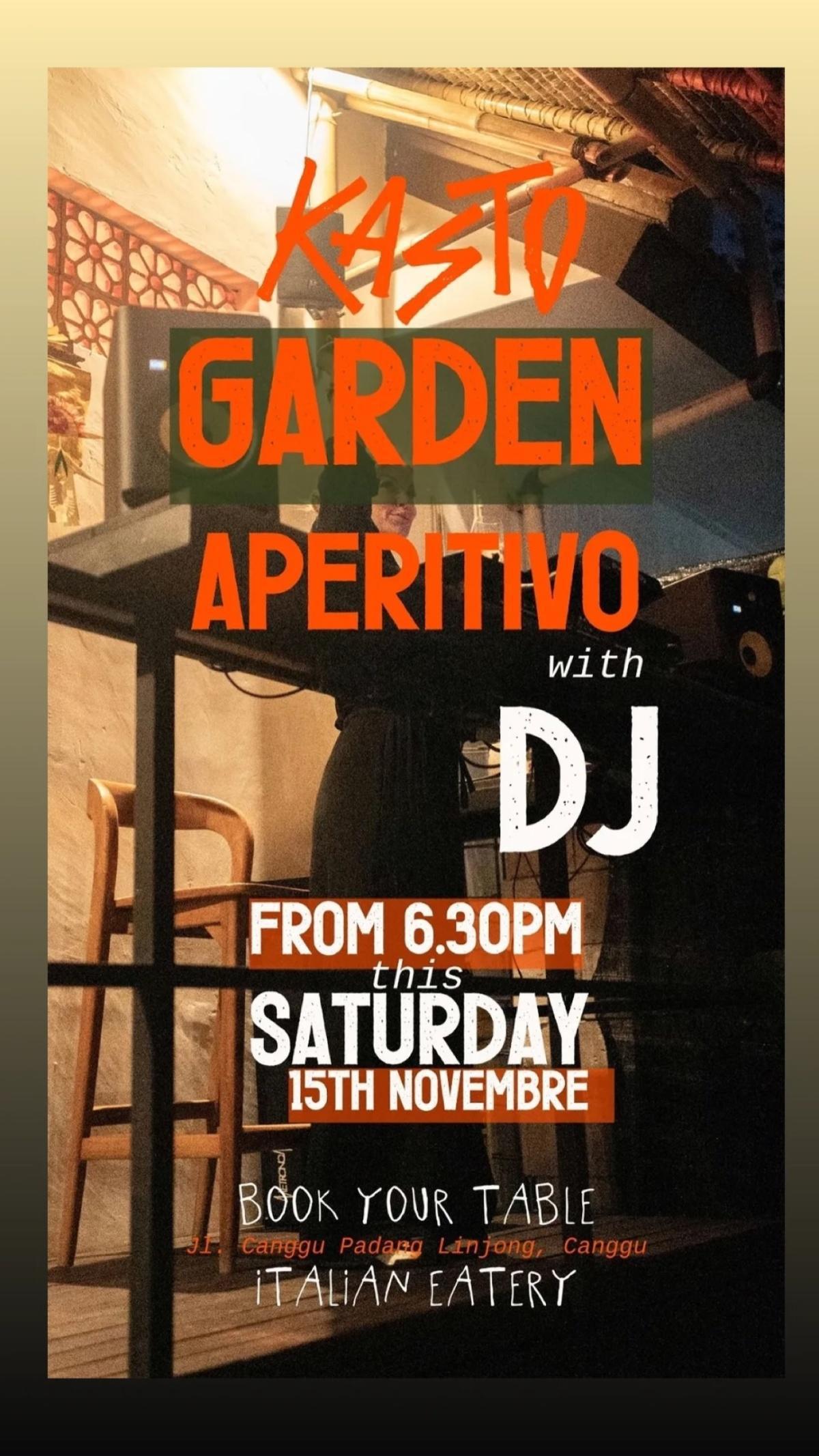 Garden Aperitivo at Kasto Italian Restaurant