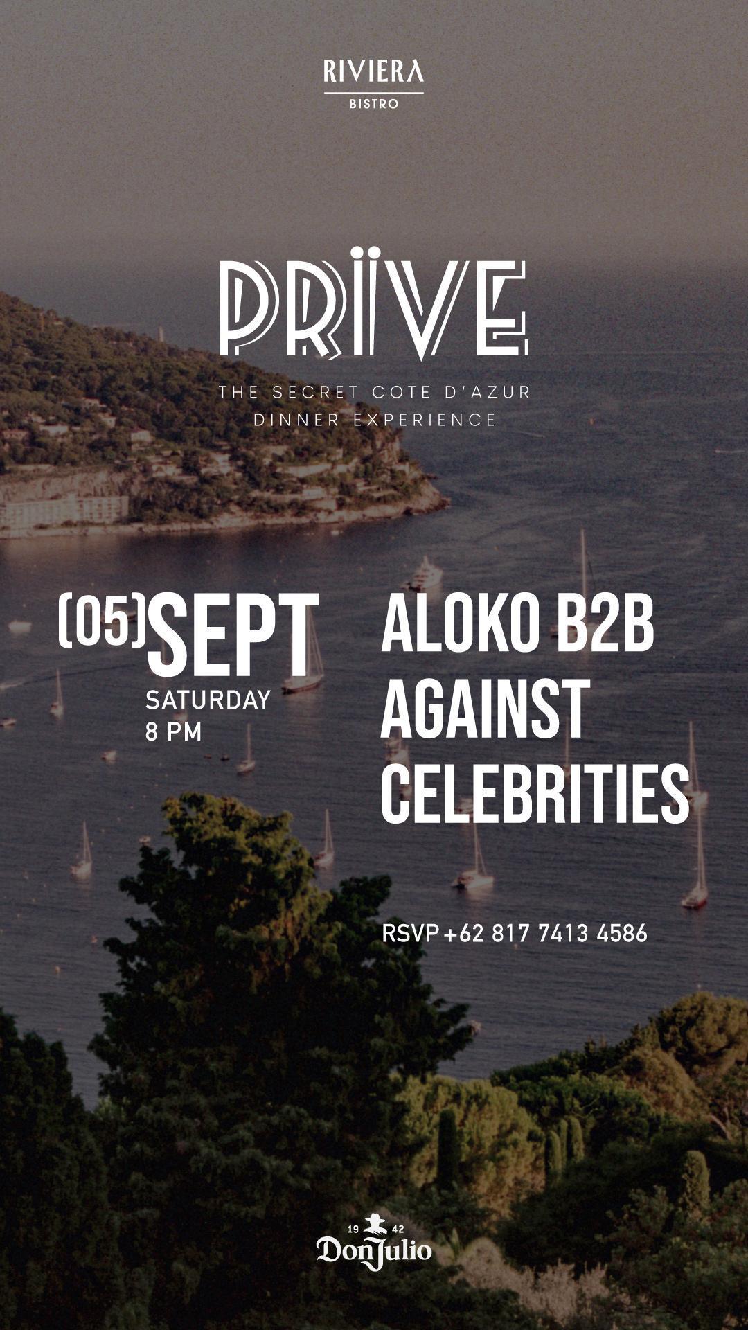 ALOKO B2B AGAINST CELEBRITIES at Riviera Berawa ALOKO B2B AGAINST CELEBRITIES at Riviera Berawa
