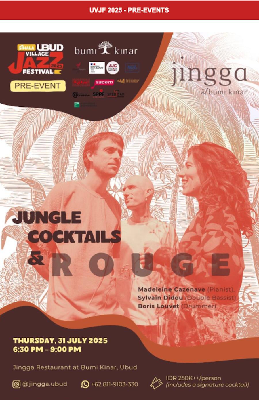 Jungle Cocktails & Rouge at Bumi Kinar Ubud
