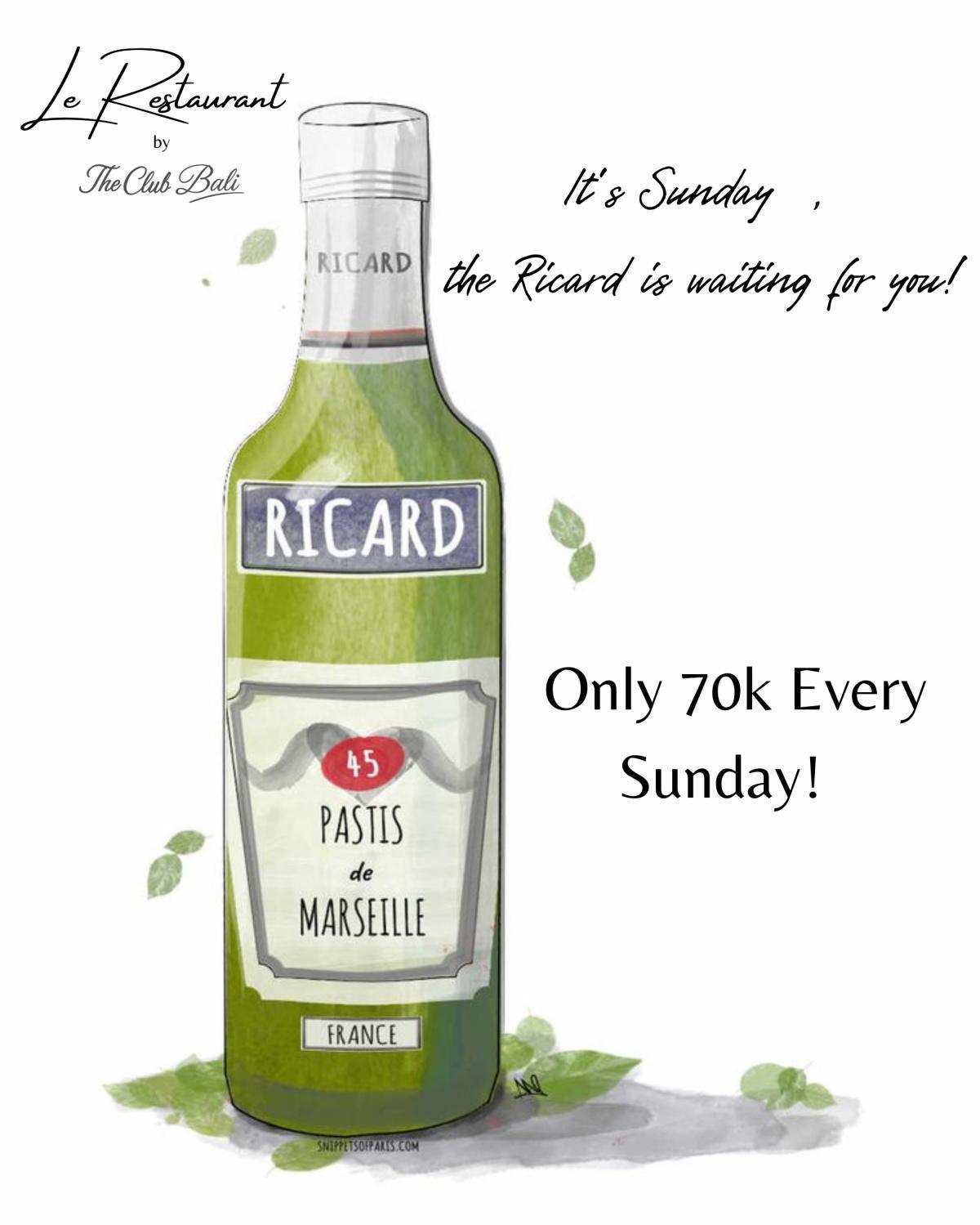 Pastis Sunday at Le Restaurant by The Club Bali