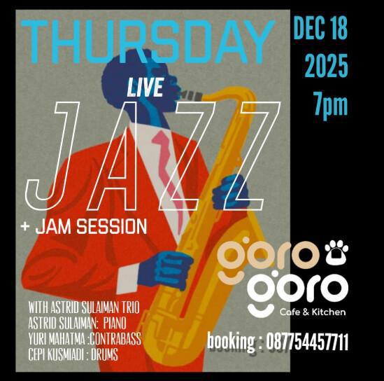 Live Jazz at Gorogoro Cafe Kitchen