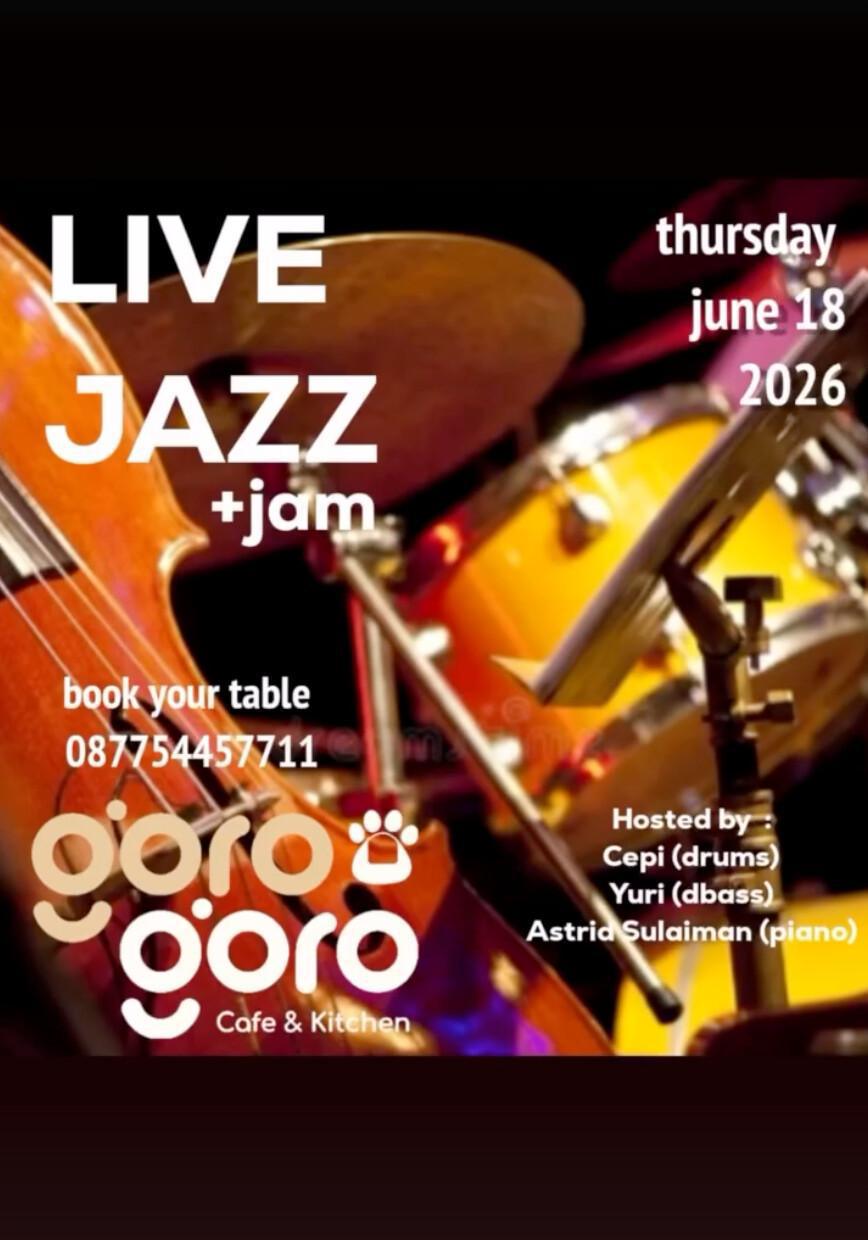 Live Jazz at Gorogoro Cafe Kitchen