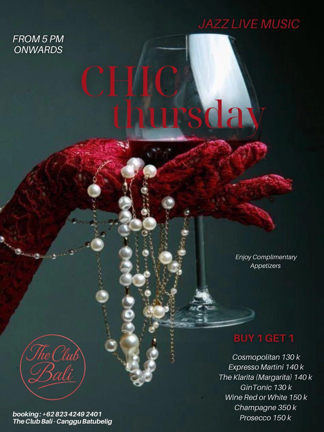 Chic Thursday at The Club Bali