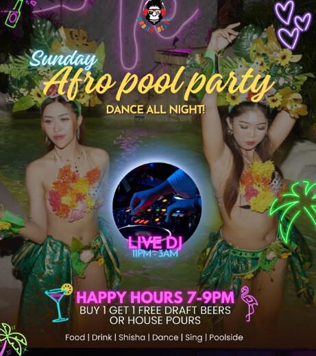 Sunday Afro Pool Party at Urban Beats 