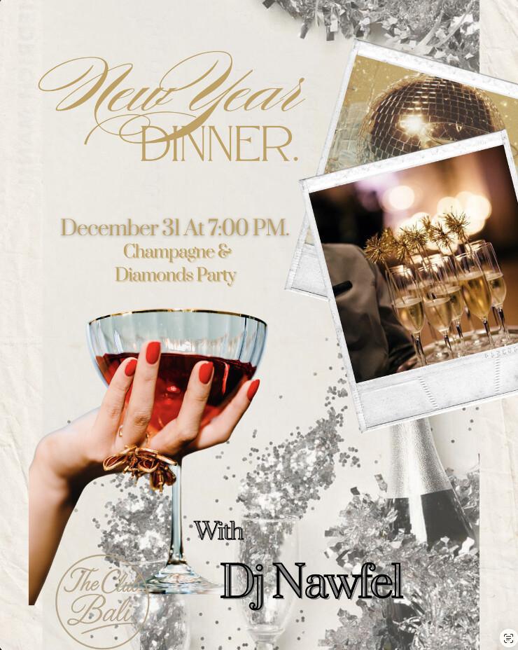 NYE Champagne & Diamonds at The Club Bali
