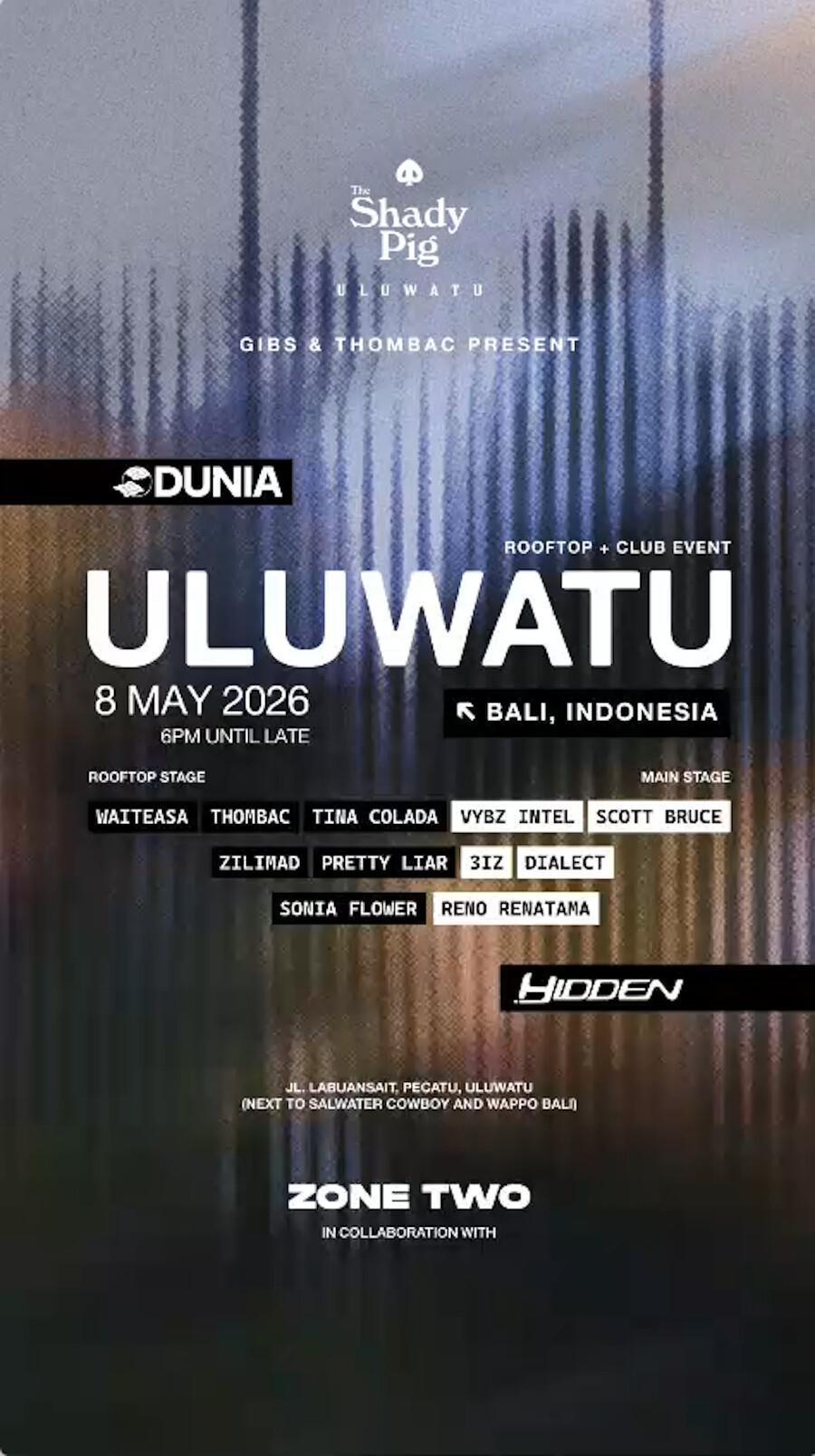 Friday at The Shady Pig Uluwatu