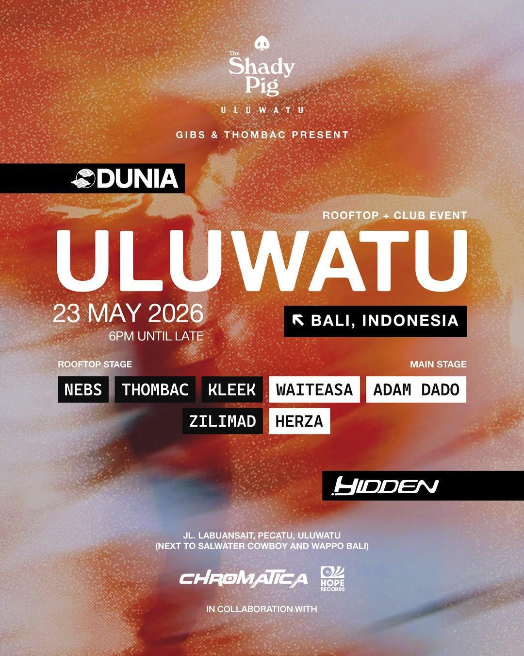 Dunia at The Shady Pig Uluwatu