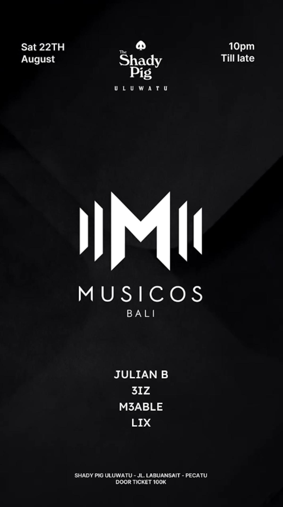 Musicos Bali at The Shady Pig Uluwatu