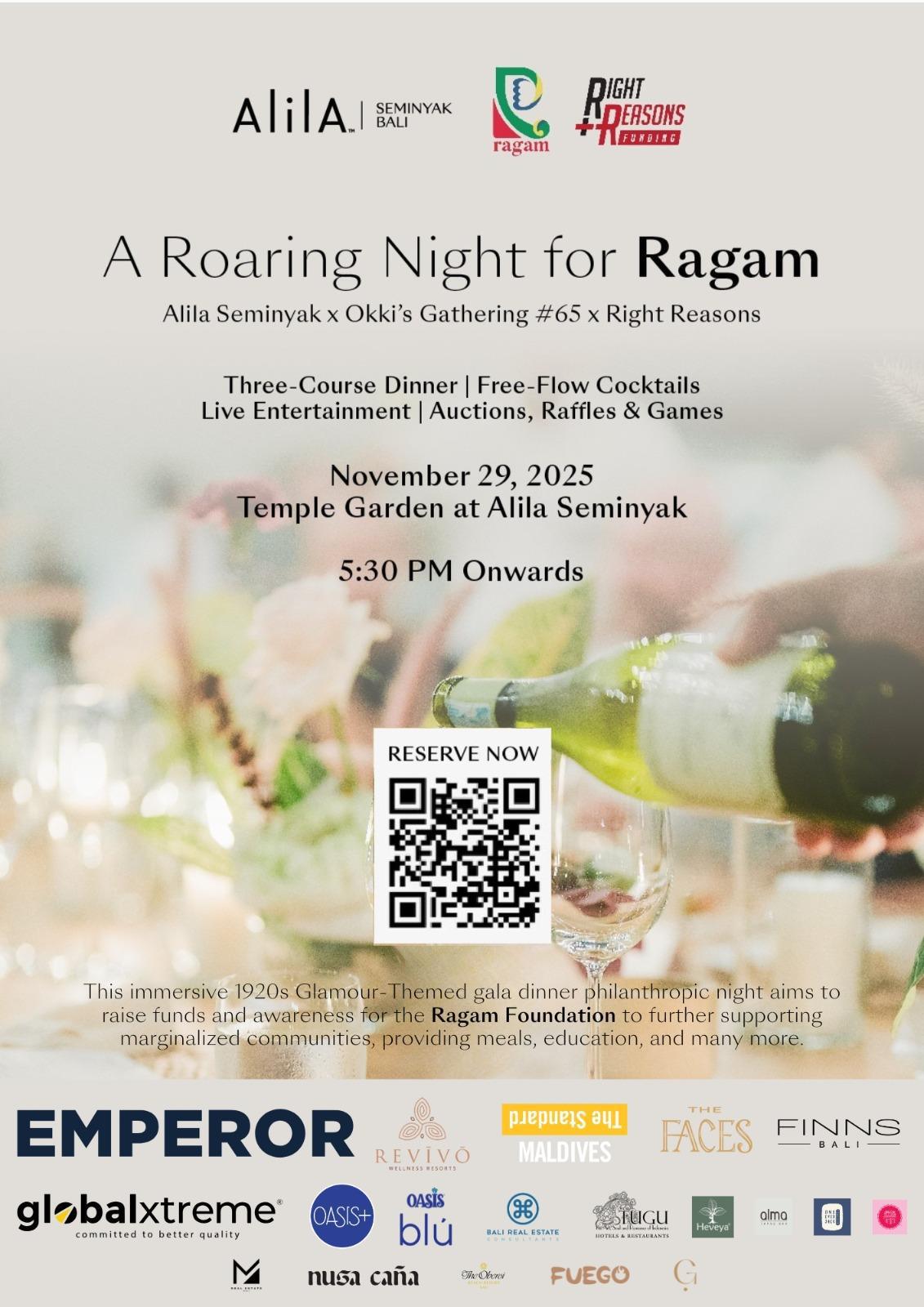 A Roaring Night for Ragam at Alila Seminyak