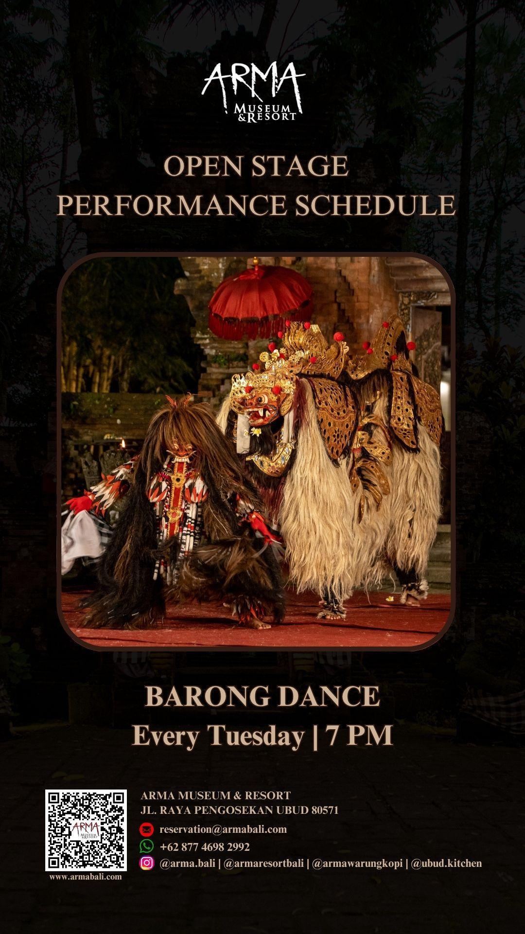 Barong Dance at Arma Museum & Resort