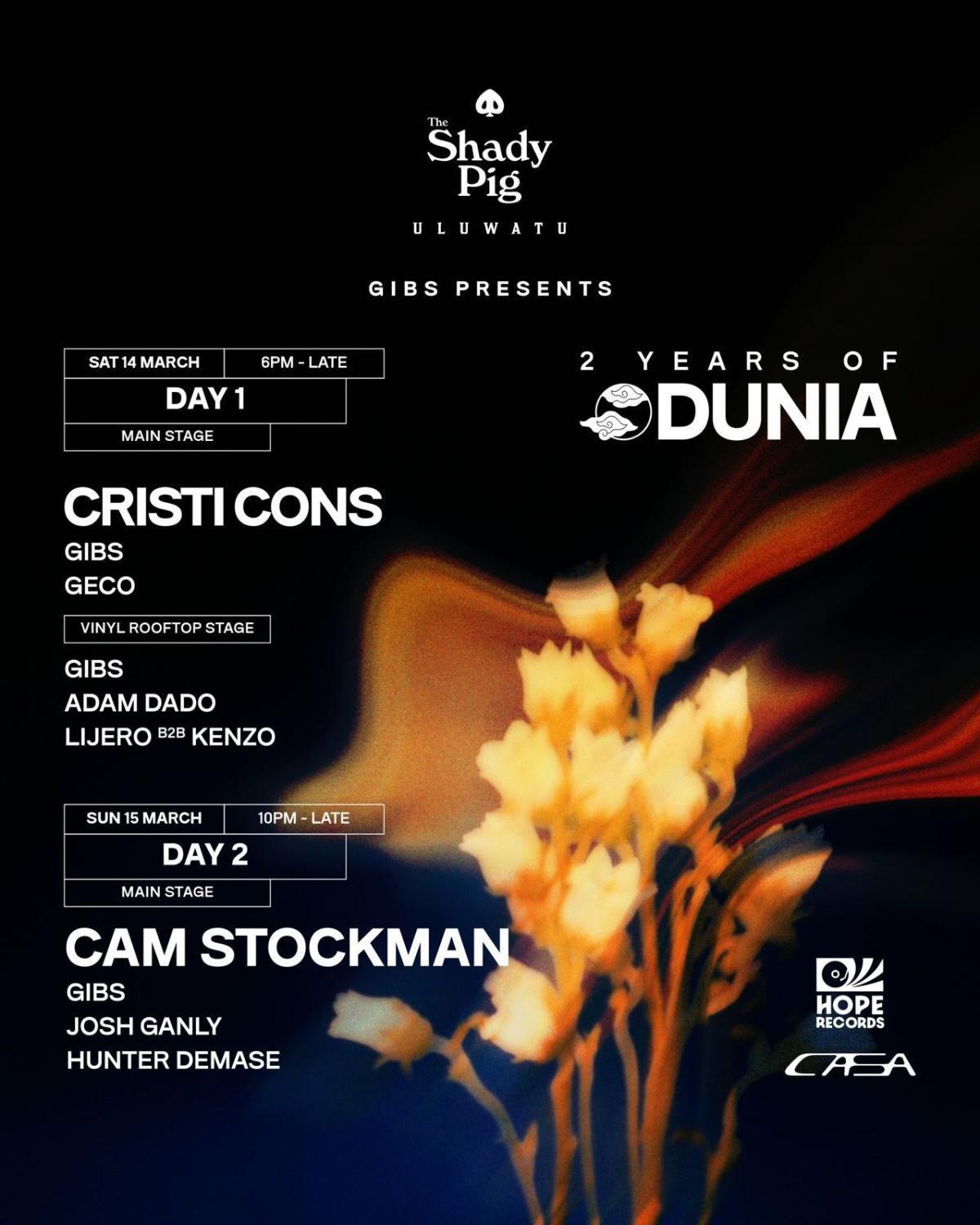 2 Years of Dunia Day 2 at The Shady Pig Uluwatu 2 Years of Dunia Day 2 at The Shady Pig Uluwatu