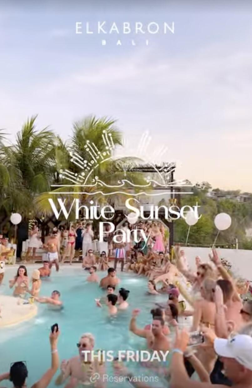 White Sunset Party at El Kabron Bali