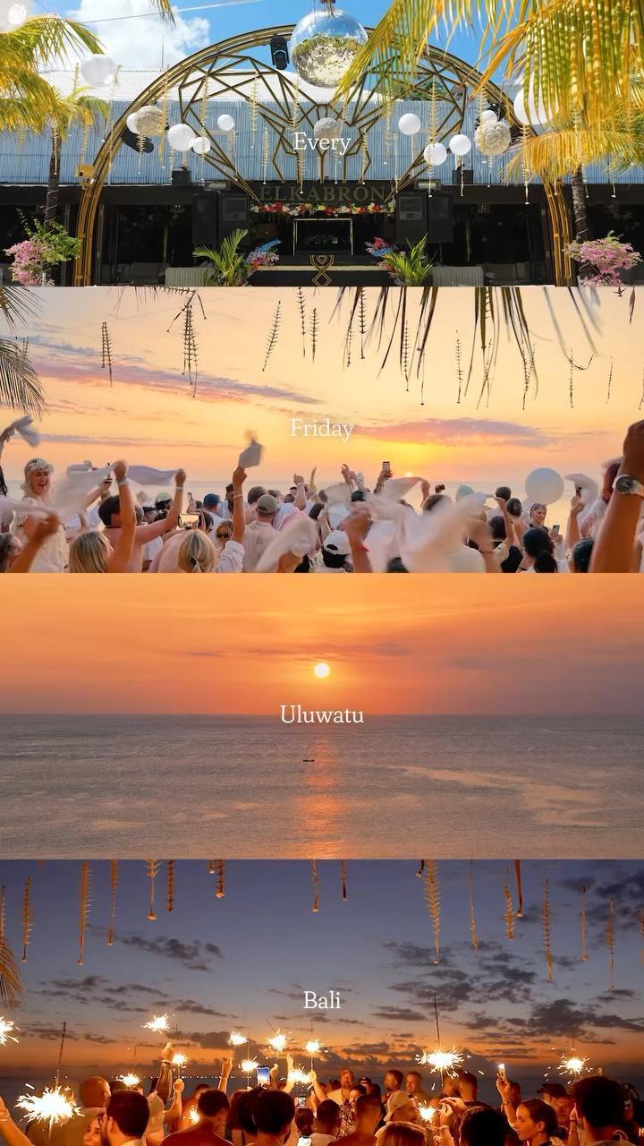 White Sunset Party at El Kabron Bali White Sunset Party at El Kabron Bali