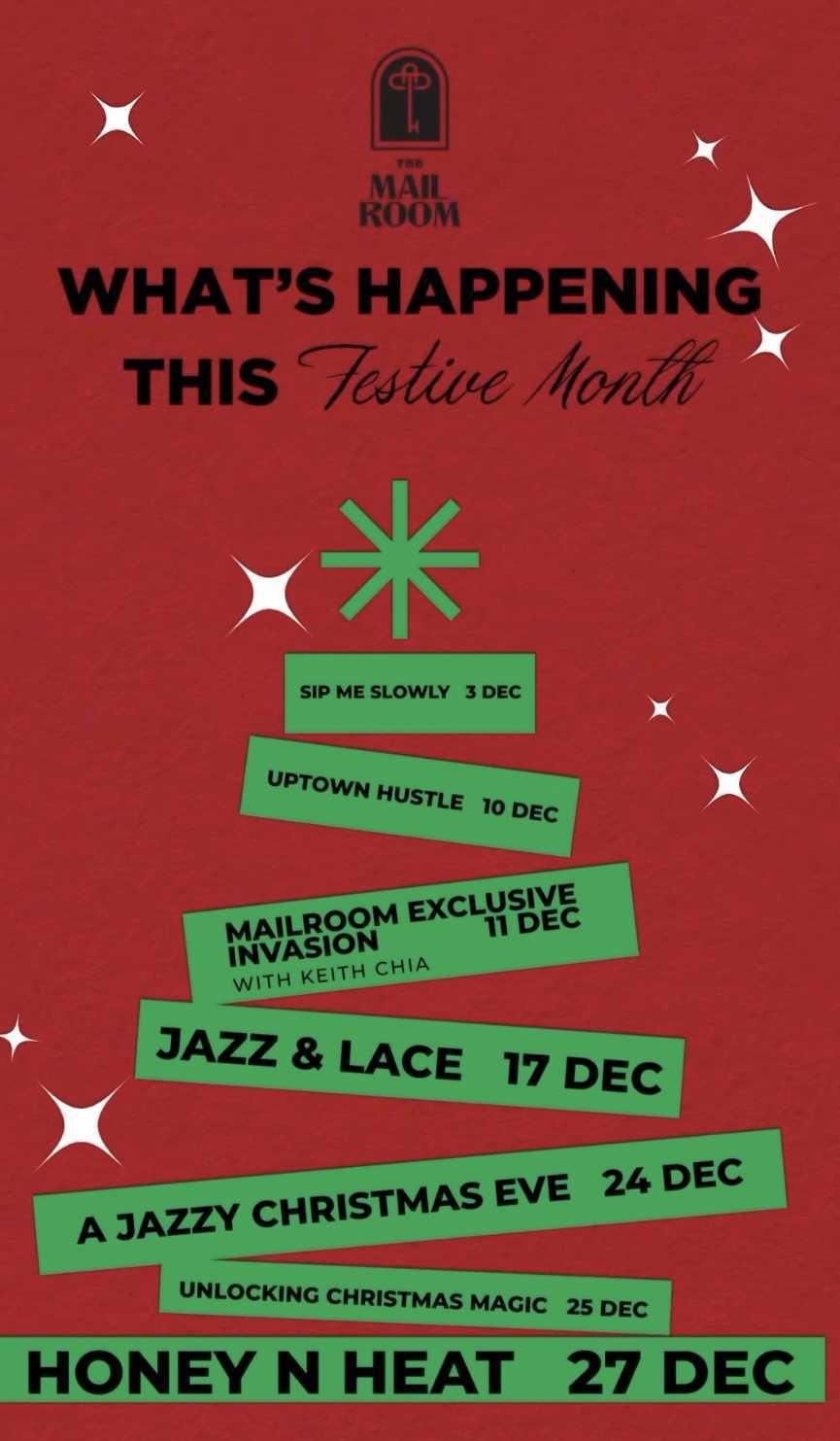 This festive month at The Mail Room Bar 