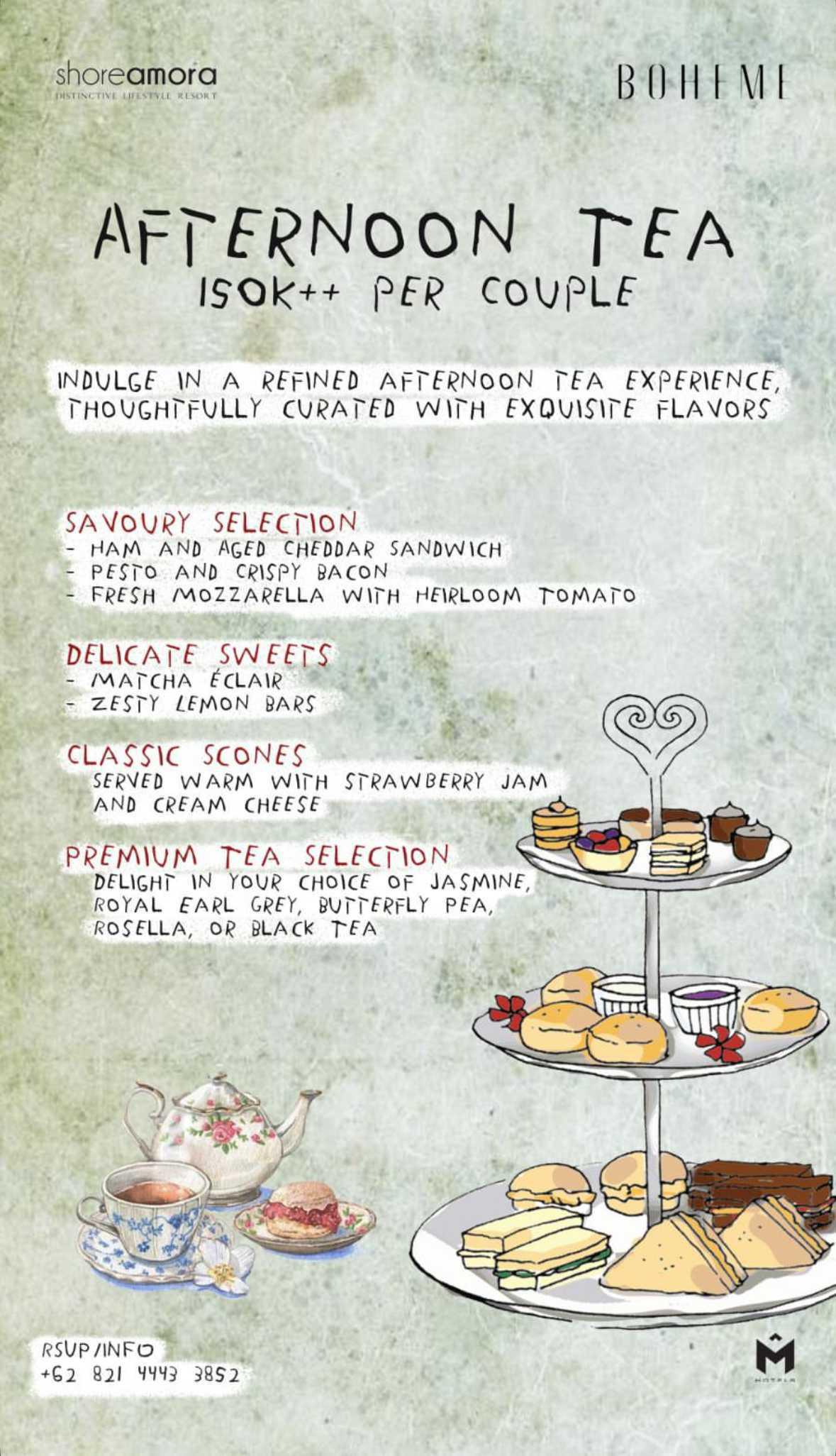 AFTERNOON TEA at Boheme Canggu 