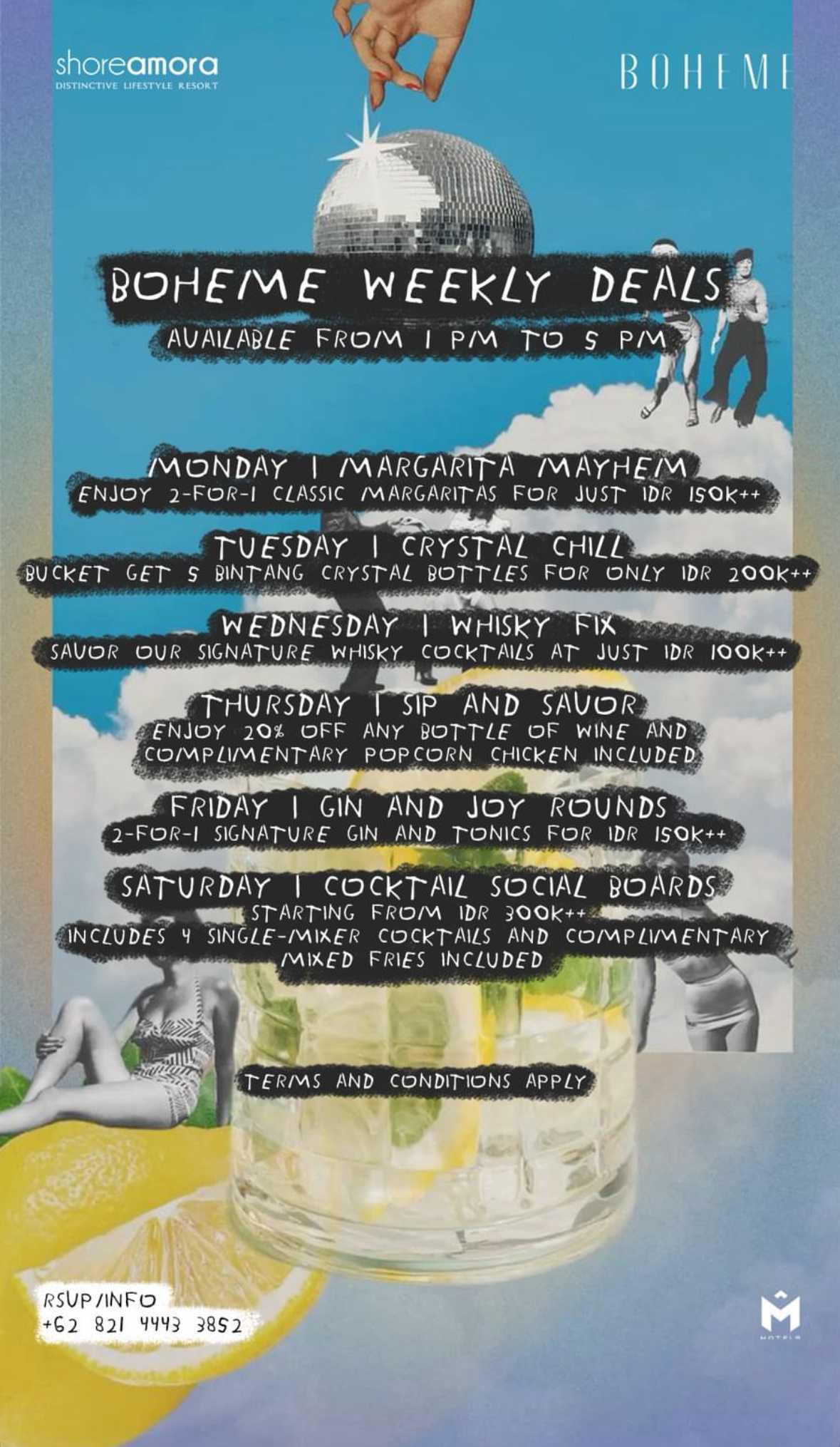 WEEKLY DEALS at Boheme Canggu 