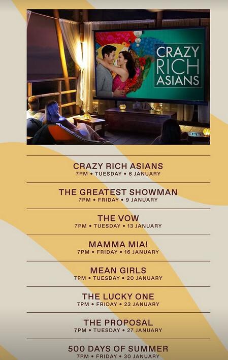 This Month Movies at Sundays Beach Club