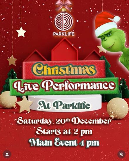 Christmas Live Performance at Parklife Bali