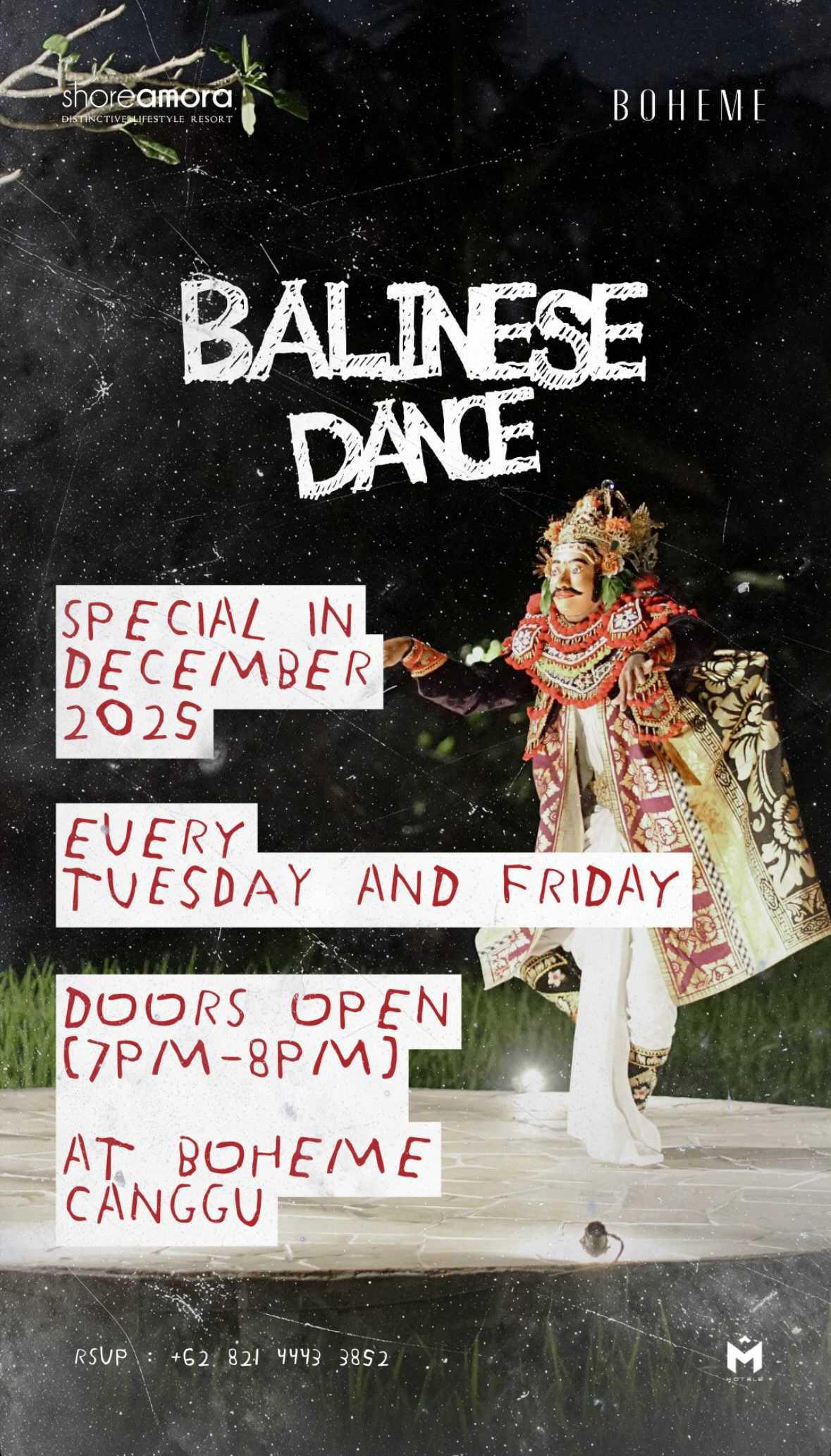 Balinese Dance at Boheme Canggu 