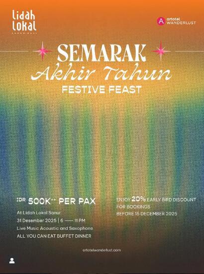 NYE at Lidah Lokal by Artotel Sanur