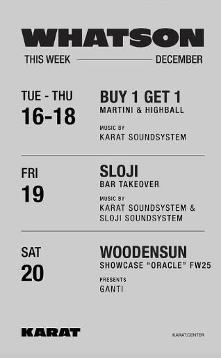 This week at KARAT Store & Bar