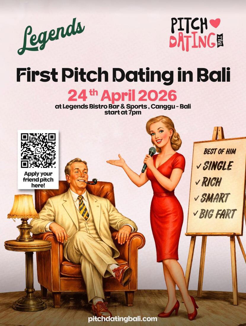 Pitch Dating at Legends Bistro Bali