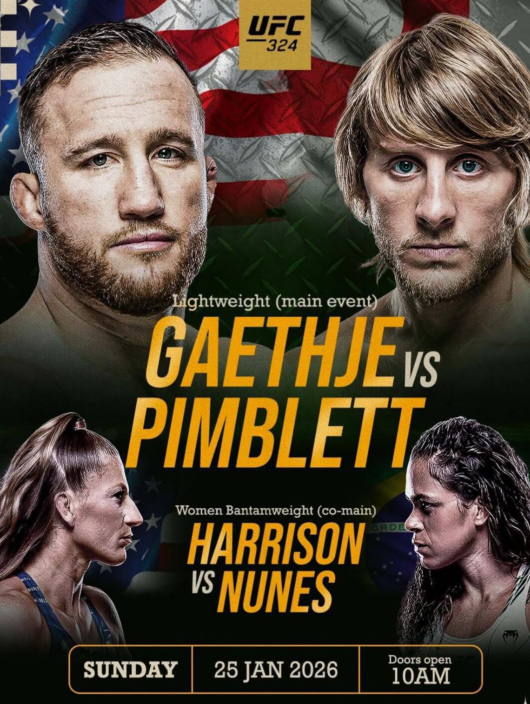 Sunday's UFC fight at Legends Bistro Bali