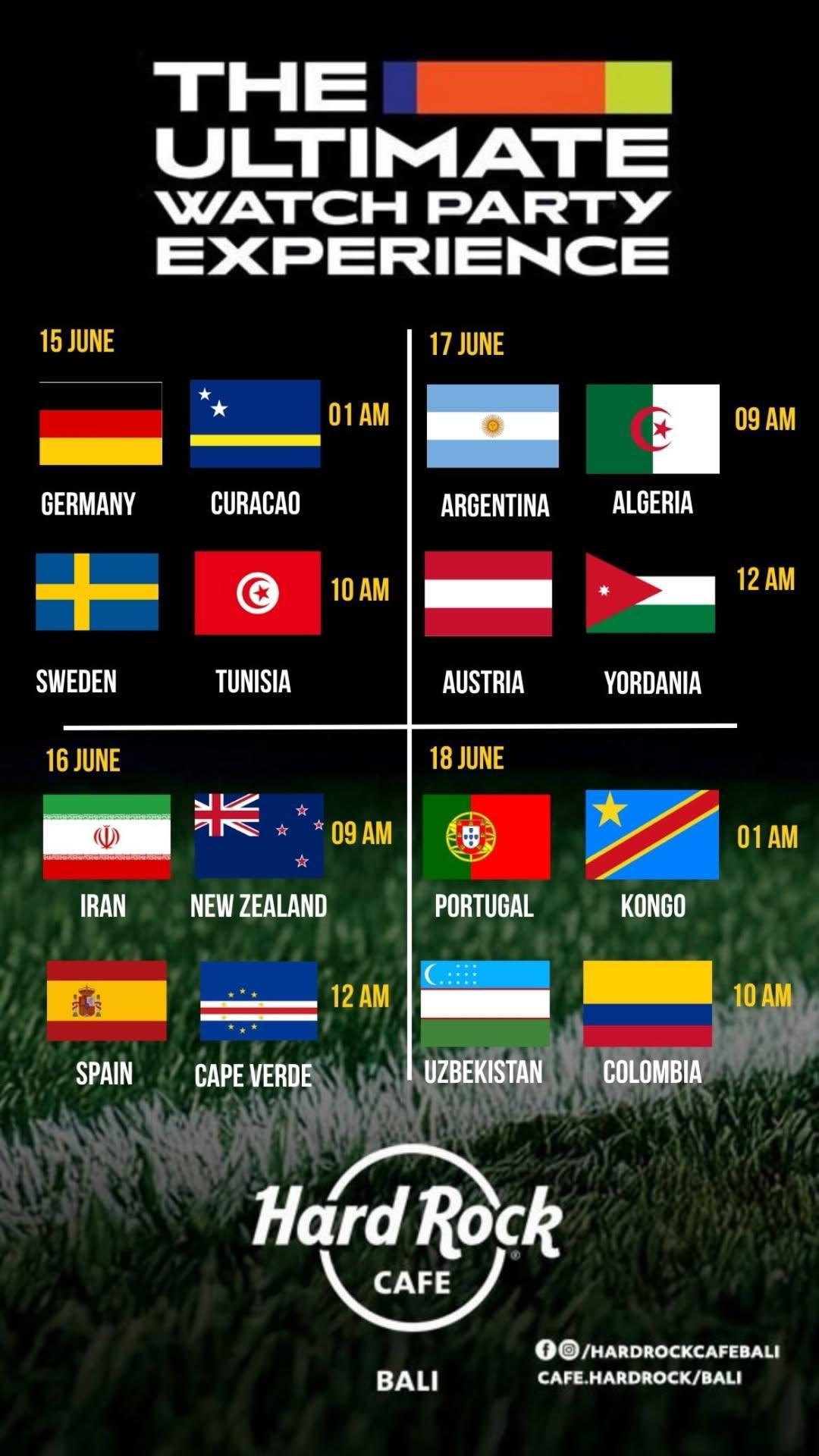 Fifa World Cup at Hard Rock Cafe 