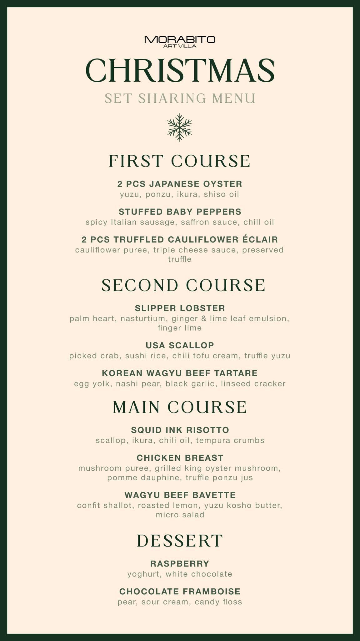 Christmas Eve Dinner at Morabito art villa