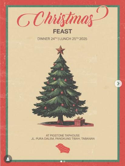 Christmas Dinner and Lunch at Pigstone Taphouse