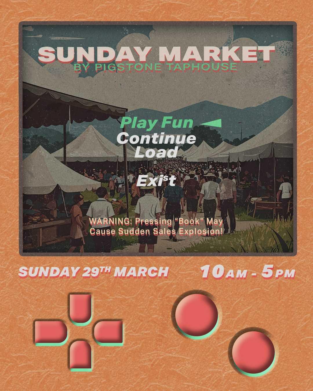 Sunday Market at Pigstone Taphouse