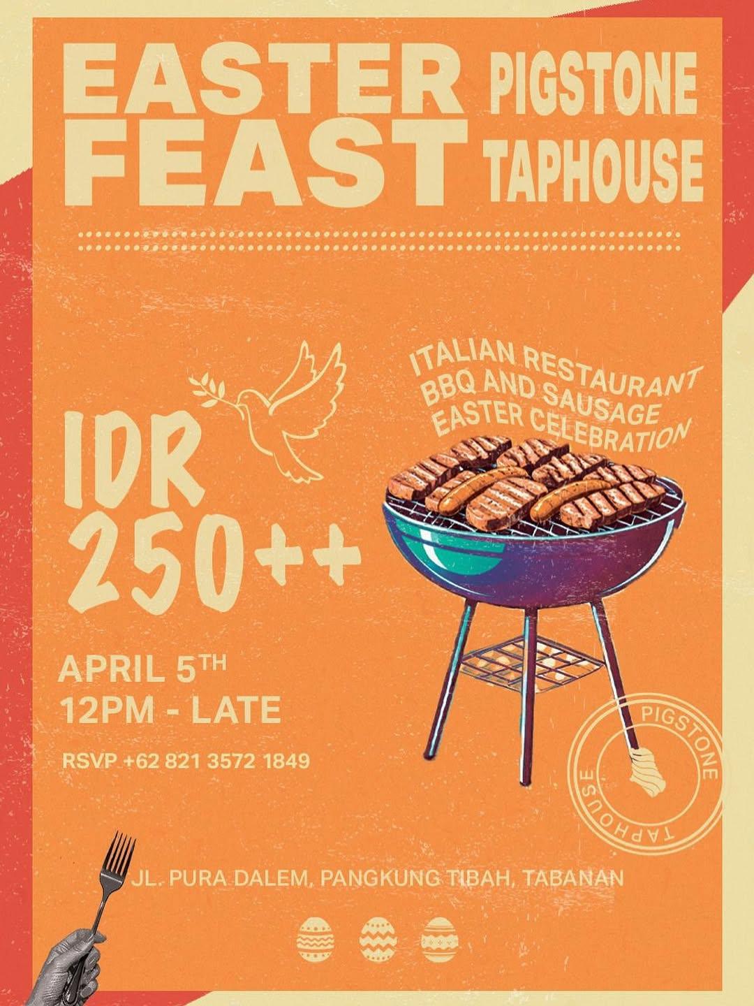 Easter Feast at Pigstone Taphouse