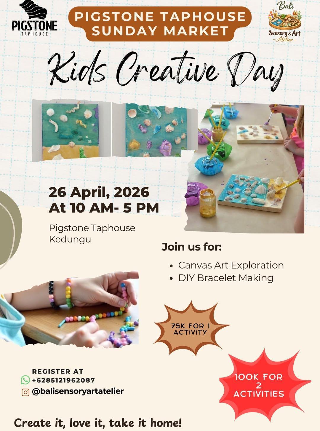 Kids Creative Day at Pigstone Taphouse