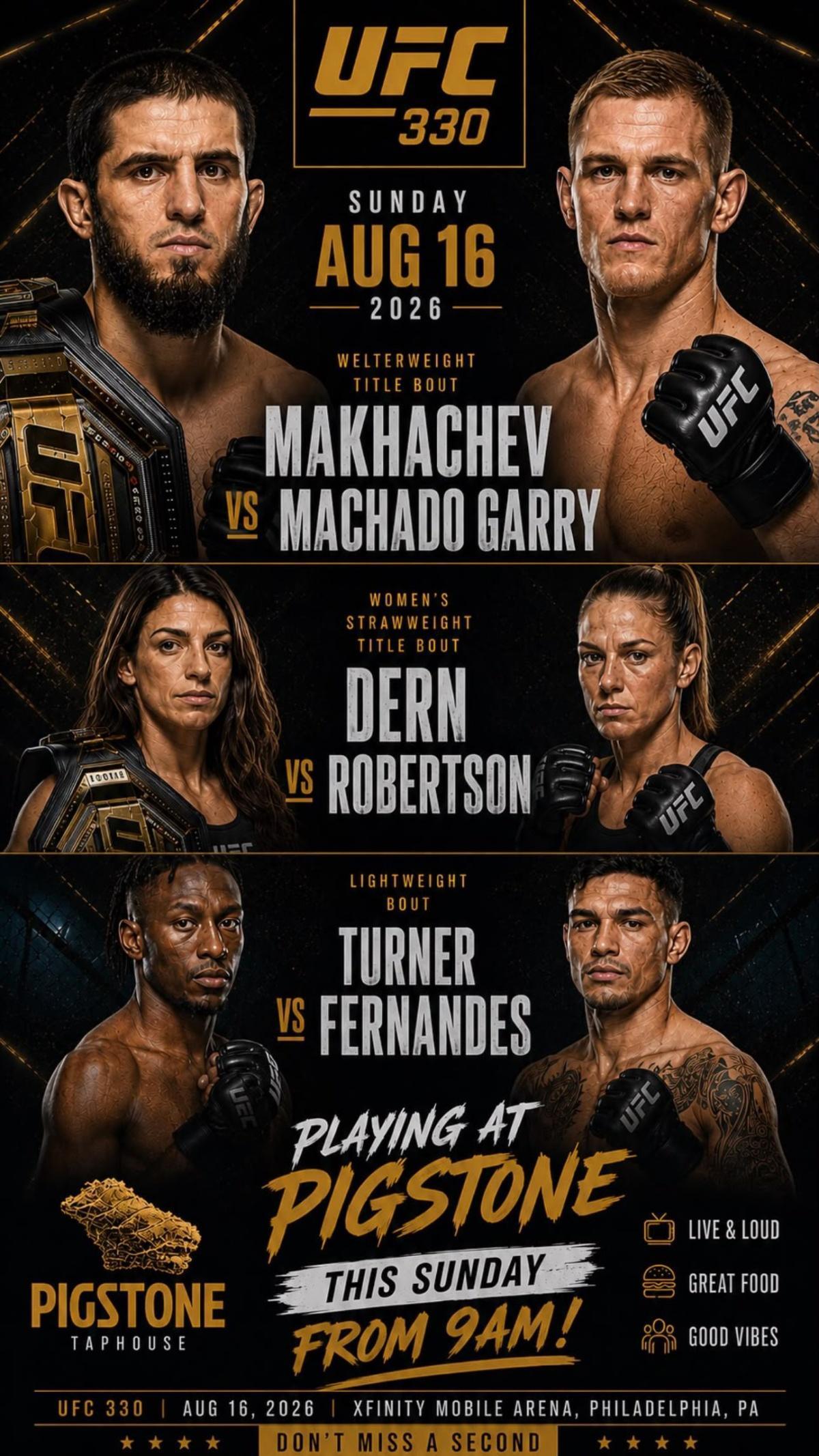 UFC 330 at Pigstone Taphouse