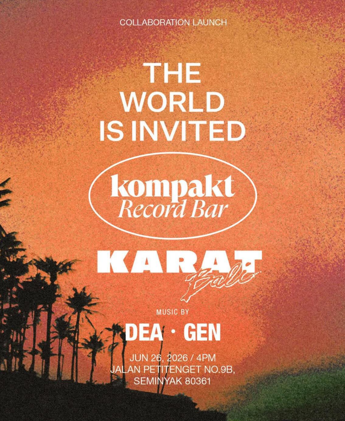 Kompakt Record Bar at KARAT Store & Bar
