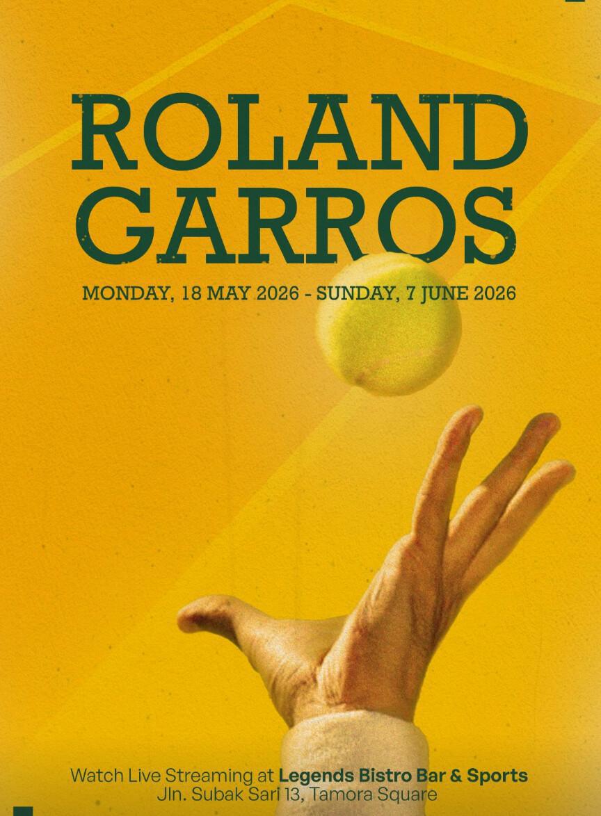 Roland Garros at Legends Bistro Bali