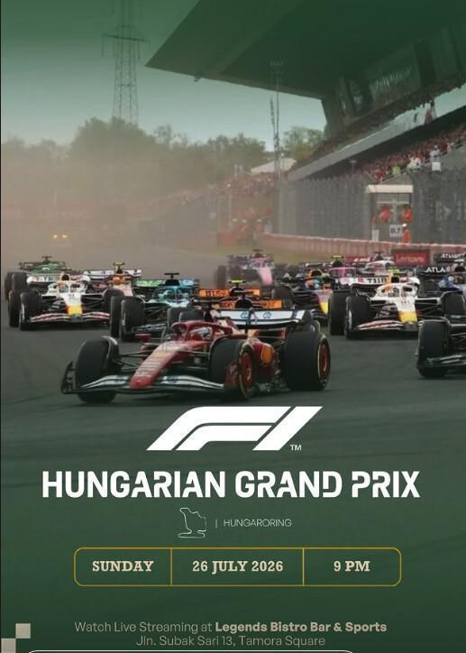 Hungarian Grand Prix at Legends Bistro Bar & Sports
